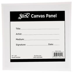 Image for Sax Genuine Canvas Panel, 16 x 20 Inches, White from School Specialty