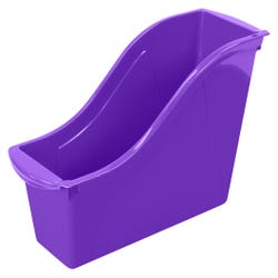 Image for Storex Interlocking Book Bin, Small, 11-3/4 x 4-1/2 x 8-1/2 Inches, Purple, Pack of 6 from School Specialty