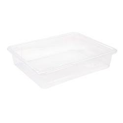 School Smart Storage Tray, Letter Size, 10-3/4 x 13-1/4 x 3 Inches, Translucent 2023878