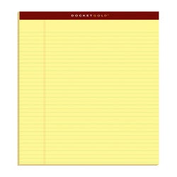 Image for TOPS Docket Gold Legal Pad, 8-1/2 x 14 Inches, Legal Ruled, Canary, 50 Sheets, Pack of 12 from School Specialty