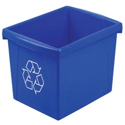 Image for School Smart Recycle Bin, 4 Gallon, Blue from School Specialty
