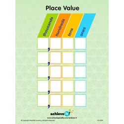 Image for Achieve It! Place Value Graphic Organizers, Set Of 10 from School Specialty