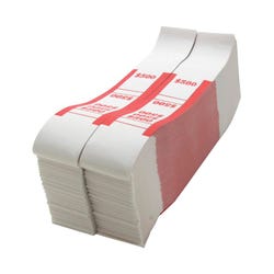 Image for Sparco Quick-Stick Bill Strap, Kraft, White/Red, Pack of 1000 from School Specialty