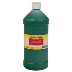 Image for School Smart Washable Finger Paint, Green, 1 Quart Bottle from School Specialty