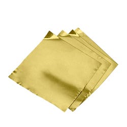 Image for St. Louis Crafts Pre-Cut Aluminum Decorator Foil, 5 x 5 Inches, Goldtone, 38 Gauge, Pack of 12 from School Specialty