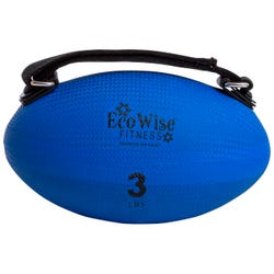 Image for EcoWise Slim Weight Ball, 3 Pounds, Blue Dahlia from School Specialty
