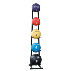 Image for Champion Single Stack Medicine Ball Rack with 5-Ball Capacity, Black from School Specialty