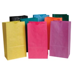 School Smart Paper Gift Bags, 6 x 11 Inches, Assorted Colors, Pack of 28 085623
