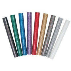 Image for Surebonder Mini Glitter Hot Glue Sticks, 4 Inches, Assorted Colors, Pack of 12 from School Specialty