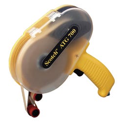 Image for Scotch Adhesive Transfer Tape Dispenser, 1/2 - 3/4 in Tape, Yellow from School Specialty