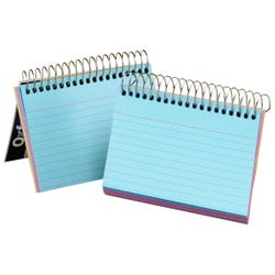 Image for Oxford Spiral Ruled Index Cards, 3 x 5 Inches, Assorted Colors, Pack of 50 from School Specialty