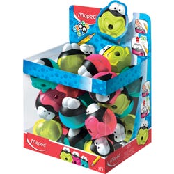 Image for Maped One-Hole Signal Frog Pencil Sharpeners, Assorted Colors, Pack of 24 from School Specialty