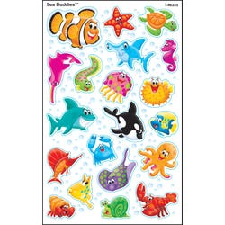 Image for Trend Enterprises Sea Buddies SuperShapes Stickers, Set of 160 from School Specialty