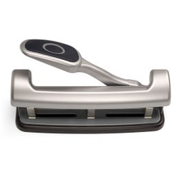 Officemate EZ Lever Adjustable 2 or 3 Hole Punch with Lever, 25 Sheets, Item Number 1597642