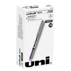 Image for uni-ball Vision Stick Roller Ball Pens, 0.7 mm Fine Tip, Assorted Colors, Set of 12 from School Specialty