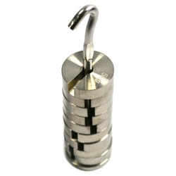 Image for EISCO Stainless Steel Slotted Set of Masses with Hanger, 9 Weights from School Specialty