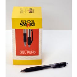 Image for School Smart Retractable Gel Pens with Grip, Black Ink, Pack of 48 from School Specialty