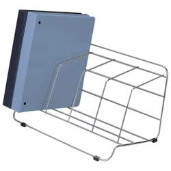 Image for Fellowes Wire Catalog Rack, 8 x 16-1/2 x 10 Inches, 4 Compartments, Vinyl, Bright Plated from School Specialty