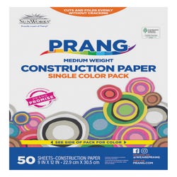 Image for Prang Medium Weight Construction Paper, 9 x 12 Inches, Red, 50 Sheets from School Specialty