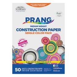 Image for Prang Medium Weight Construction Paper, 9 x 12 Inches, Red, 50 Sheets from School Specialty