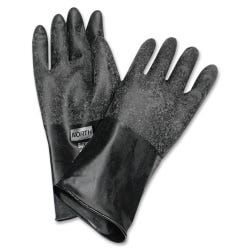 Image for Northern Safety Unsupported Butyl Chemical Protection Gloves, 14 in, Size 8, 17 mil, 1 pair, Black from School Specialty