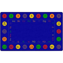 Image for Childcraft Colorful Circles ABC123 Carpet, Rectangle from School Specialty