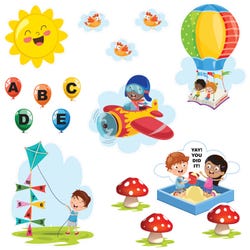 Image for Sportime Summer Sensory Pathway Set, 41 Decals from School Specialty