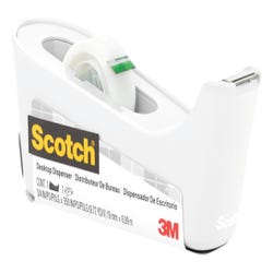 Scotch C18-W Tape Dispenser With 0.75 in x 350 in Roll of Tape, White 2133641