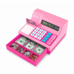 Image for Learning Resources Pretend and Play Calculator Cash Register, Pink from School Specialty