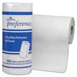 Image for Georgia Pacific Preference Paper Towel, Perforated, 2-Ply, White, 100 Sheets, Case of 30 from School Specialty