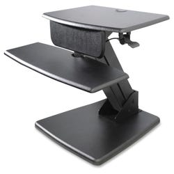 Image for Kantek Sit to Stand Desk Top Computer Workstation, 26-3/4 x 23-1/2 x 22 Inches, Black from School Specialty