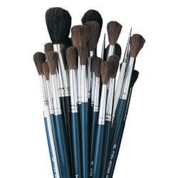 Image for Jack Richeson Watercolor Brush Classroom Pack, Assorted Brush Types, Assorted Handles, Assorted Sizes, Set of 36 from School Specialty