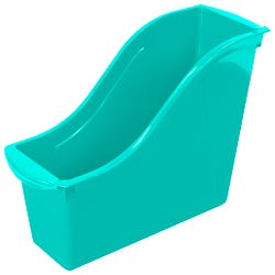Image for Storex Interlocking Book Bin, Small, 11-3/4 x 4-1/2 x 8-1/2 Inches, Teal, Pack of 6 from School Specialty