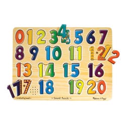 Image for Melissa & Doug Numbers Sound Puzzle from School Specialty