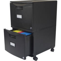 Image for Storex Mobile File Cabinet, 18 Inches, Black from School Specialty