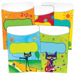 Image for Teacher Created Resources Library Pockets, 3-1/2 x 5 Inches, Pete the Cat, Set of 35 from School Specialty