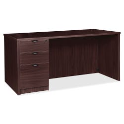 Image for Lorell Prominence Laminate Desk, Full Left Pedestal, 72 x 36 x 29 Inches, Espresso from School Specialty