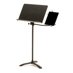 Image for National Public Seating Music Stand with Tablet, 20-1/2 x 12-3/4 x 24 to 46 Inches, Black from School Specialty