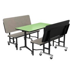 Image for Classroom Select SimpleStore Booth Set, One Table and Two Benches, LockEdge from School Specialty