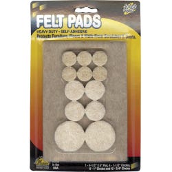 Image for Master Caster Felt Pad, 3/4, 1, 1-1/2 Inch Diamters, Beige, Pack of 25 from School Specialty