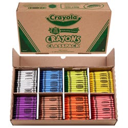 Crayola Crayon Classpack, Standard Size, 8-Assorted Colors, Set of 800 Item Number 008715