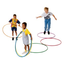 Image for Pull-Buoy Deluxe Hoops, 24 Inches, Assorted Colors, Set of 12 from School Specialty
