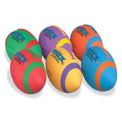 Image for Sportime Max Junior Footballs, Size 6, Assorted Colors, Set of 6 from School Specialty