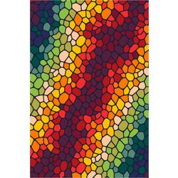 Image for Classroom Select Rainbow Brick Accent Carpet from School Specialty