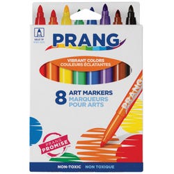 Image for Prang Classic Art Markers, Bullet Tip, Assorted Colors, Set of 8 from School Specialty