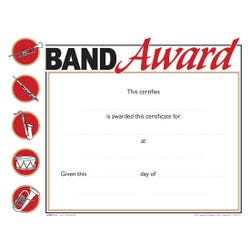 Image for Achieve It! Raised Print Band Recognition Award, 11 x 8-1/2 inches, Pack of 25 from School Specialty