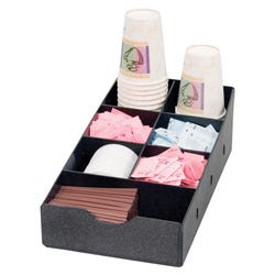 Image for Vertiflex Commercial Grade Condiment Caddy, 7-Compartment, Black from School Specialty