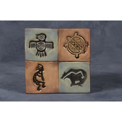 Mayco Clay Design Press Tool, Native American Designs, 1-3/4 Inches, Set of 4 Item Number 1289971