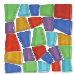 Image for Mosaic Mercantile Glass Crafter's Cut Irregular Mosaic Tile, 3/4 - 3/8 in, Assorted Color, 5 lb from School Specialty