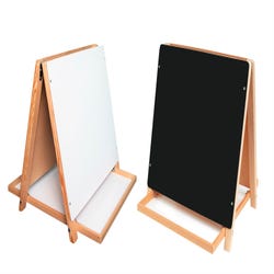 Image for Crestline Tabletop Easel, Black Chalk/White Dry Erase, 18 x 18 x 18-1/2 Inches from School Specialty